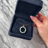 Vintage 14k Yellow Gold 1.61cttw Opal Diamond Iridescent Sparkling Halo Pendant - Video showing the piece