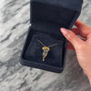 Estate 18k Yellow Gold Moonstone Gray Jade Whimsical Carved Tadpole And Lilypad Pendant - Video showing the piece