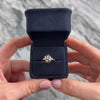 Vintage 14k Yellow Gold Blue Sapphire Diamond Naturalistic Waterfall Bypass Ring - Video showing the piece