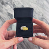 Vintage Italian Heavy 18k Yellow & White Gold 1.45cttw Yellow Sapphire Diamond Pavã© Wrap Band Ring - Video showing the piece
