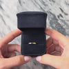 Vintage 14k Yellow Gold Simple Blue Enamel Ring - Video showing the piece