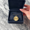 Vintage 14k Yellow Gold Lovely Engine-Turned Engraved Floral Multi-Photo Locket Pendant - Video showing the piece