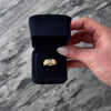 Vintage 10k Yellow Gold Diamond Brushed Solitaire Ring - Video showing the piece