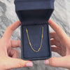 Vintage Portuguese 19k Rosy Yellow Gold Elegant Cable Chain Swirling Station Necklace - Video showing the piece