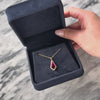 Vintage 14k Yellow Gold 1.83ct Pink Tourmaline .25cttw Diamond Angular Teardrop Pendant - Video showing the piece