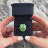 Vintage Heavy 14k Yellow Gold 23.78ct Jade Diamond Cabochon Halo Cocktail Ring - Video showing the piece