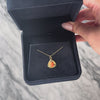 Antique 14k Yellow Gold Coral Unusual Brushed Triangle Charm / Pendant - Video showing the piece