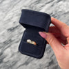 Vintage 14k Yellow Gold Diamond Sleek Lightning Bolt Band Ring - Video showing the piece