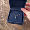Vintage Small 14k Yellow Gold 1.39ct London Blue Topaz Vibrant Pear Pendant - Video showing the piece