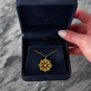 Antique 14k Yellow Gold Diamond Fanciful Floral Satin Finish Pin / Pendant - Video showing the piece