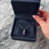 Vintage 14k Yellow Gold 1.58ct Amethyst Diamond Adorned Classic Oval Pendant - Video showing the piece