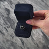 Vintage 10k White Gold 5ct Onyx Diamond Art Deco Style Ring - Video showing the piece