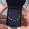 Antique 14k Rosy Yellow & Yellow Gold Pearl Stunning Graduated Crescent Necklace - Video showing the piece