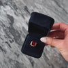 Vintage 10k Yellow Gold 6ct Synthetic Ruby Retro Ring - Video showing the piece