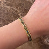 Antique 14k Yellow Gold Blue Synthetic Sapphire Floral Openwork Lattice Link Bracelet - Video showing the piece