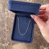 Vintage Lightweight 14k Yellow Gold 1mm Sparkling Wheat Chain - Video showing the piece