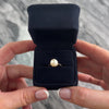 Vintage 18k Yellow Gold Pearl Romantic Heart Set Ring - Video showing the piece