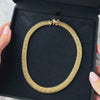 Vintage Italian 14k Yellow Gold .94cttw Blue Sapphire Diamond Dimensional Toggle Clip Collar Necklace - Video showing the piece