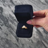 Vintage 14k Yellow Gold Pearl Textured & Brushed Ring - Video showing the piece