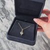 Antique 14k Yellow Gold 1ct Aquamarine Delicate Cushion Charm / Pendant - Video showing the piece