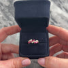 Vintage Italian 18k Yellow Gold .59cttw Ruby Diamond Stacked Scarlet Sparkle Ring - Video showing the piece