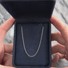 Vintage 14k White Gold Timeless Cable 1.5mm Chain - Video showing the piece