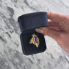 Vintage Italian Heavy 18k Yellow Gold 6ct Amethyst Brutalist Cocktail Ring -Video showing the piece
