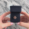 Estate 14k Rose Gold 3.09ct Tourmaline Diamond Striking Pear Accent Ring - Video showing the piece