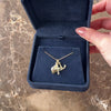 Vintage Italian 14k Yellow Gold Faith, Hope, And Charity Puffed Charm / Pendant - Video showing the piece