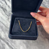 Vintage Italian 18k Yellow Gold 1.8mm Fabulous Curb Chain - Video showing the piece