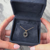 Vintage 10k Yellow Gold .93cttw Blue Sapphire Romantic Marquise Heart Pendant - Video showing the piece