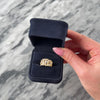 Vintage 14k Yellow Gold Diamond Brutalist Scatter Of Lights Ring - Video showing the piece
