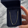 Vintage 14k Yellow Gold Smooth Bar Link Chain Necklace - Video showing the piece