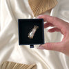 Figural Vintage 14K Yellow Gold Baroque Pearl Diamond Golf Bag Pin / Brooch - Video showing the piece