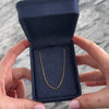 Vintage Italian 14k Yellow Gold Sleek Square Cable Link Necklace - Video showing the piece