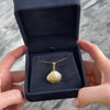 Vintage 14k Yellow Gold Seashell Pendant - Video showing the piece