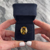 Vintage Large 14k Yellow Gold 17.38ct Citrine Sunny Oval Cocktail Ring - Video showing the piece