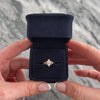 Vintage 14k Yellow Gold .62cttw Diamond Ruby Blue Sapphire Sparkling Patriotic Marquise-Cut Ring - Video showing the piece