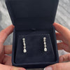 Vintage 14k White Gold 2.77cttw Diamond Elegant Mixed-Cut Drop Dangle Earrings - Video showing the piece