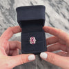Estate Platinum [Custom Carat] Superb Vibrant Shield Ring - Video showing the piece