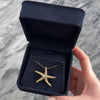 Vintage Large 14k Yellow Gold Diamond Starfish Pendant - Video showing the piece