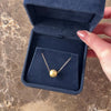 Vintage 18k Yellow Gold Diamond Glittering Brushed Bauble Slide Pendant - Video showing the piece