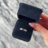 Vintage 14k White Gold .68cttw Blue Sapphire .51cttw Diamond Stupendous Channel-Set Alternating Band Ring - Video showing the piece