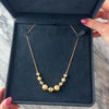 Vintage Italian 14k Yellow Gold Graduated Textured Ball Cable Necklace - Video showing the piece