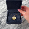 Vintage 18k Yellow Gold Gleaming Swimming Fish Sun Disc Charm / Pendant - Video showing the piece