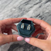 Vintage 14k Yellow Gold 3.65cttw Aquamarine Diamond Stacked Stud Earrings