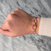Estate 18k Rose Gold 2.5cttw Ruby 2.5cttw Pink Sapphire Diamond Bracelet  - Video showing the piece