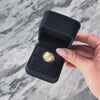 Vintage 14k Yellow Gold Mabe Pearl Diamond Twist Ring - Video showing the piece