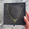 Vintage Stunning 18k Yellow Gold Emerald Diamond Elegant Dangle Necklace - Video showing the piece