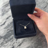Vintage Small 14k White Gold Pearl Diamond Elegant Quatrefoil Pendant - Video showing the piece